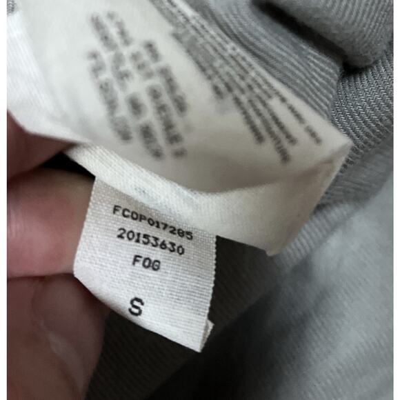 C.C. Filson 6.8Oz Chino Twill Long Sleeve Shirt Small Fog Grey Pockets 20153630 - Picture 6 of 8